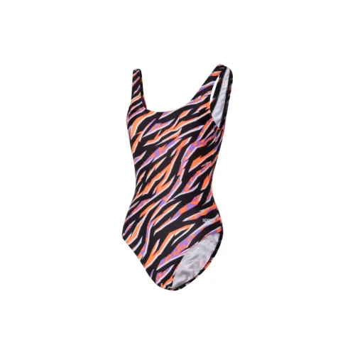 Speedo One-Piece Swimsuits Women's Orange/Black