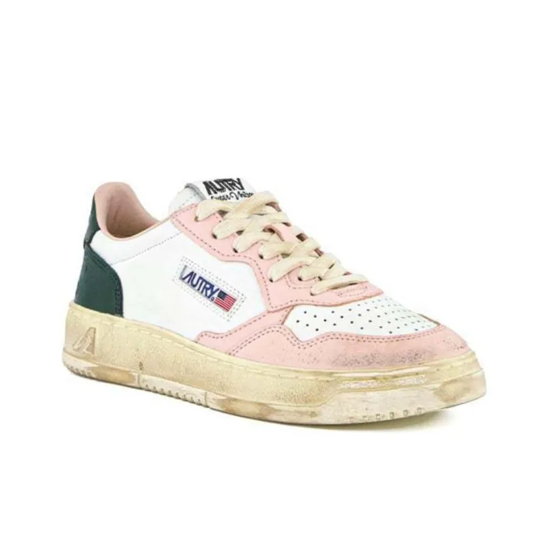 AUTRY Abrasion Resistant Low Top Skateboard Shoes Men's Pink-3