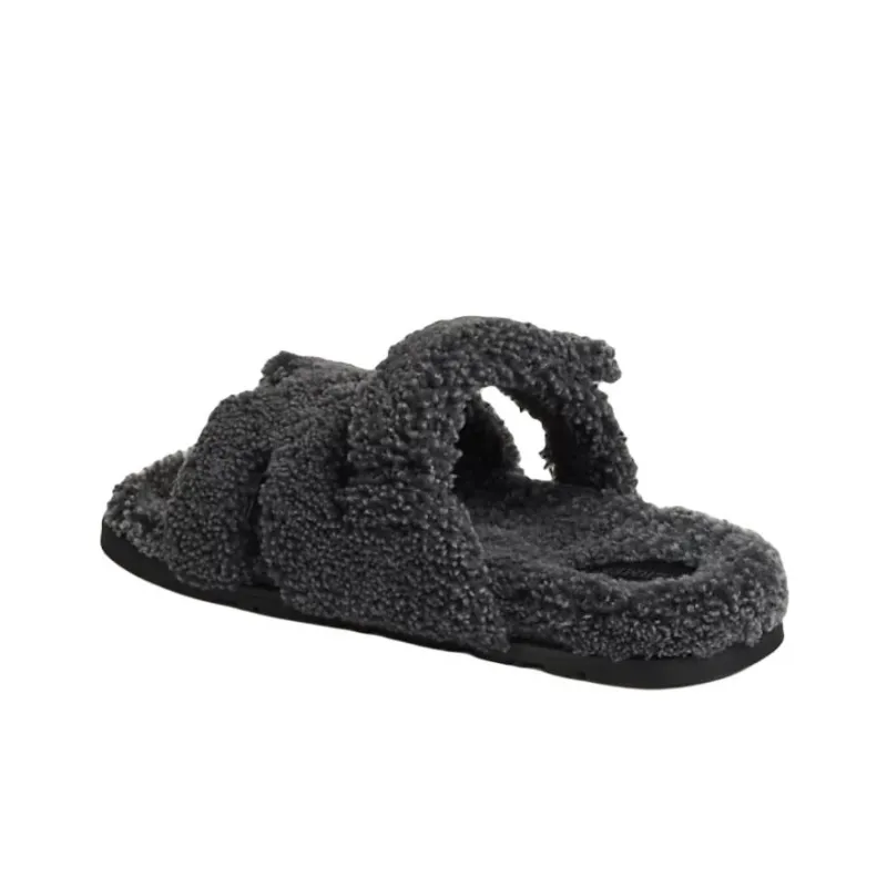 HERMES Izmir Slip Resistant Slide Slippers Men's Mixed Gray-2
