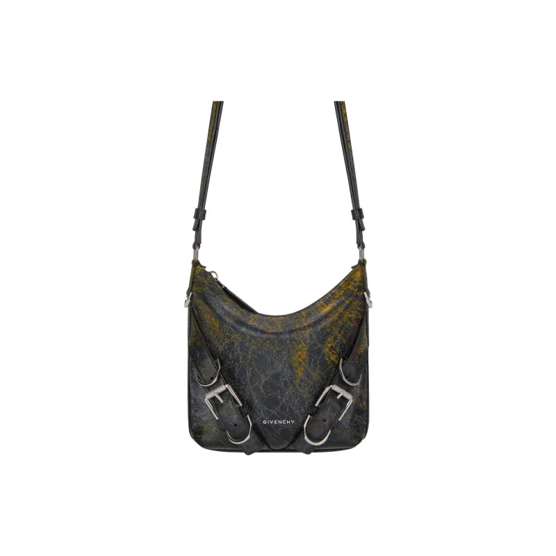 Givenchy Voyou Vintage Crackle Calfskin Shoulder Bag, Crossbody Bag Small Size Men's-1