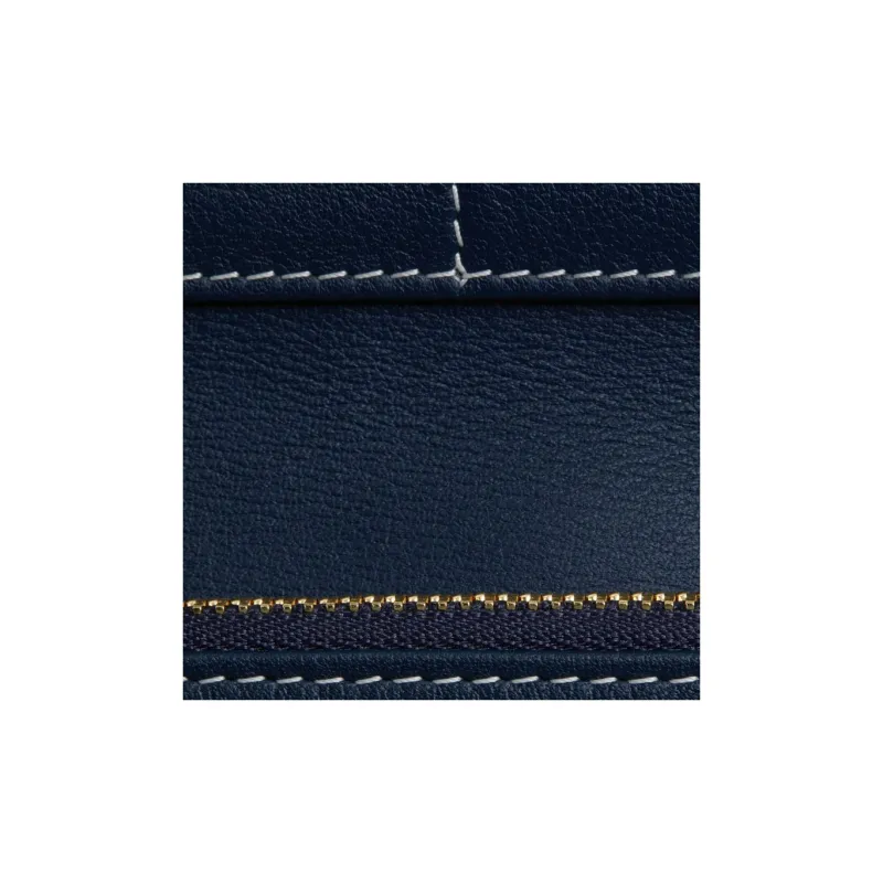 Strathberry Calfskin Wallet Large Size Women's Marine Blue-4