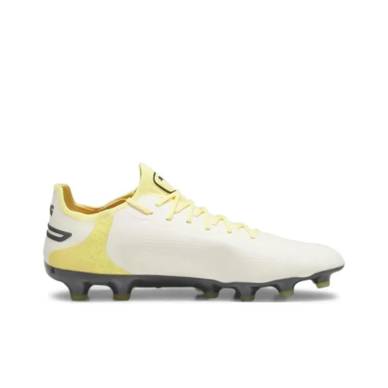PUMA King Ultimate AG Short Rubber Studs HG Short Rubber Studs Anti Slip Wear Resistant Soccer Shoes Men's Beige Yellow-1