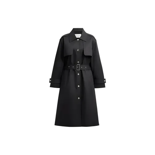 COACH Trench Coats Women's Black