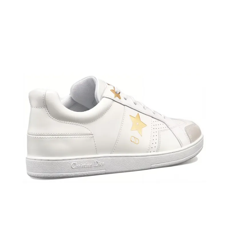 DIOR Star Platform Shoes Low Top Stylish Skateboarding Shoes Women's White-2