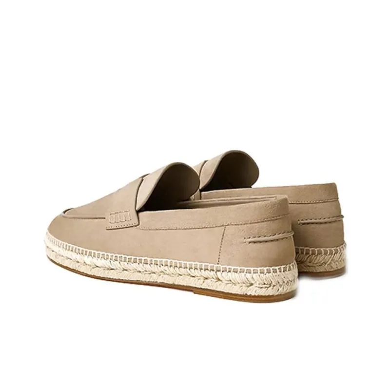 HERMES Trip Espadrilles Men's Beige-4
