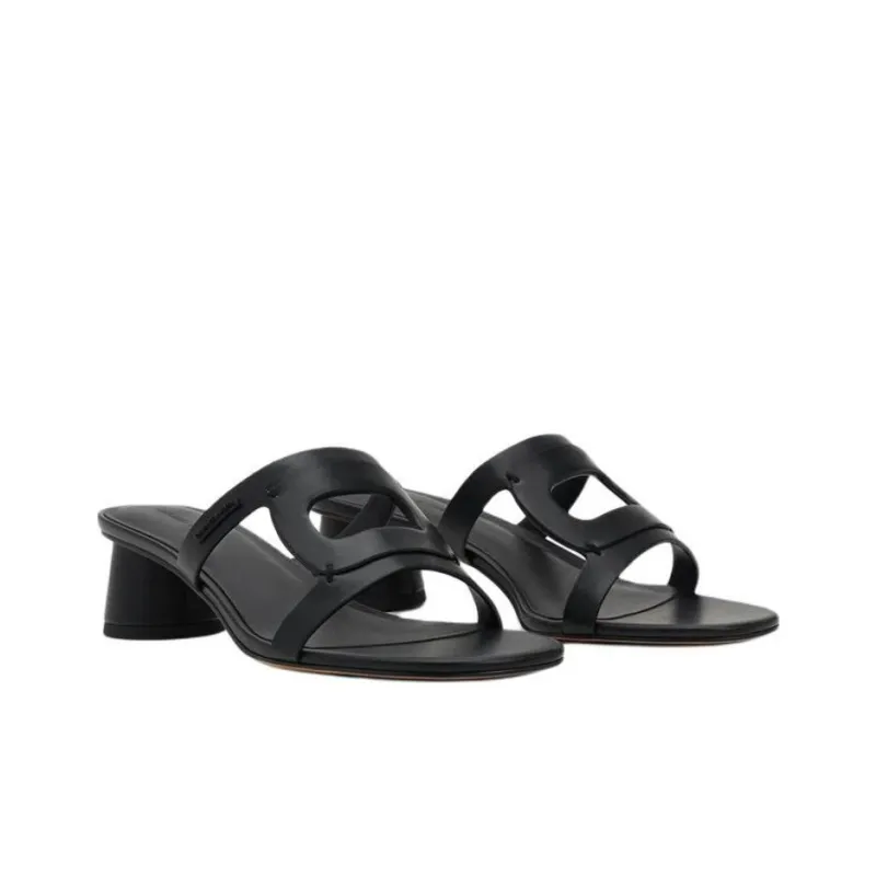 CHARLES&KEITH Composite Sole Slide Slippers 4.3cm Women's-12
