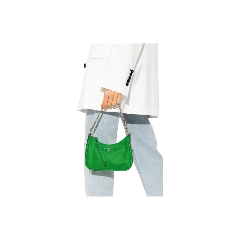 MICHAEL KORS Jet Set Charm Leather Handbag Shoulder Bag Small Size Women's Green-4
