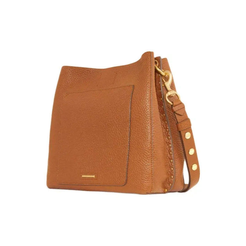 REBECCA MINKOFF Leather Crossbody Bag Shoulder Bag Women's Caramel Brown-2