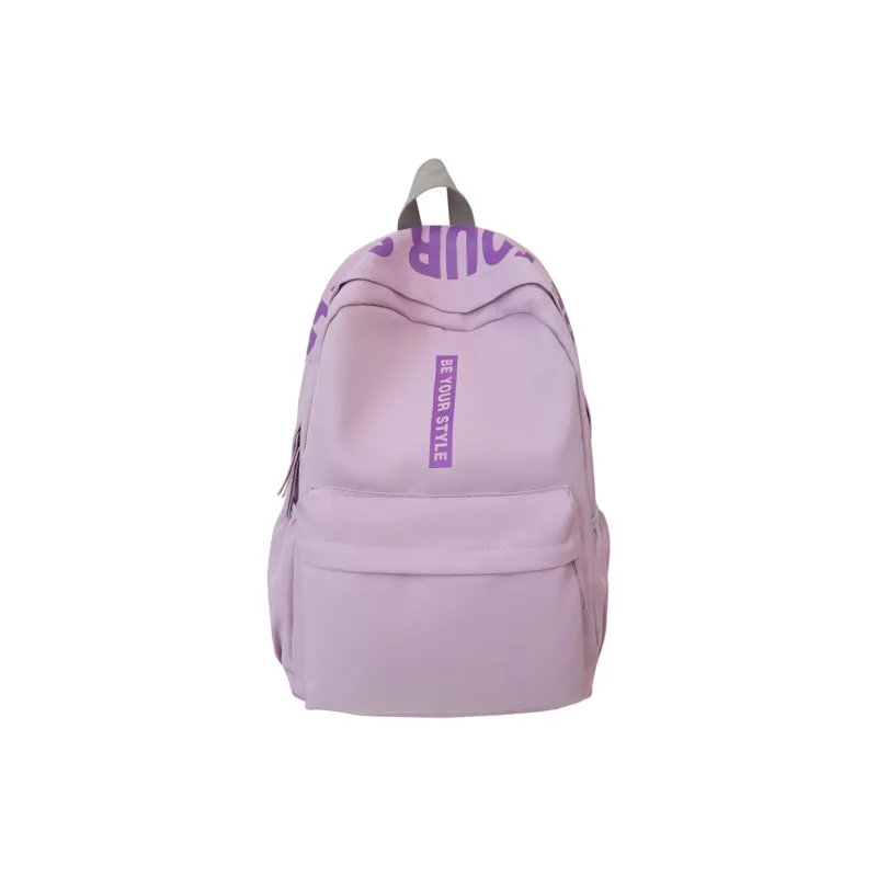 Kaka Tree Oxford Backpack Regular Unisex Black/White/Pink/Purple/Green/Khaki-9