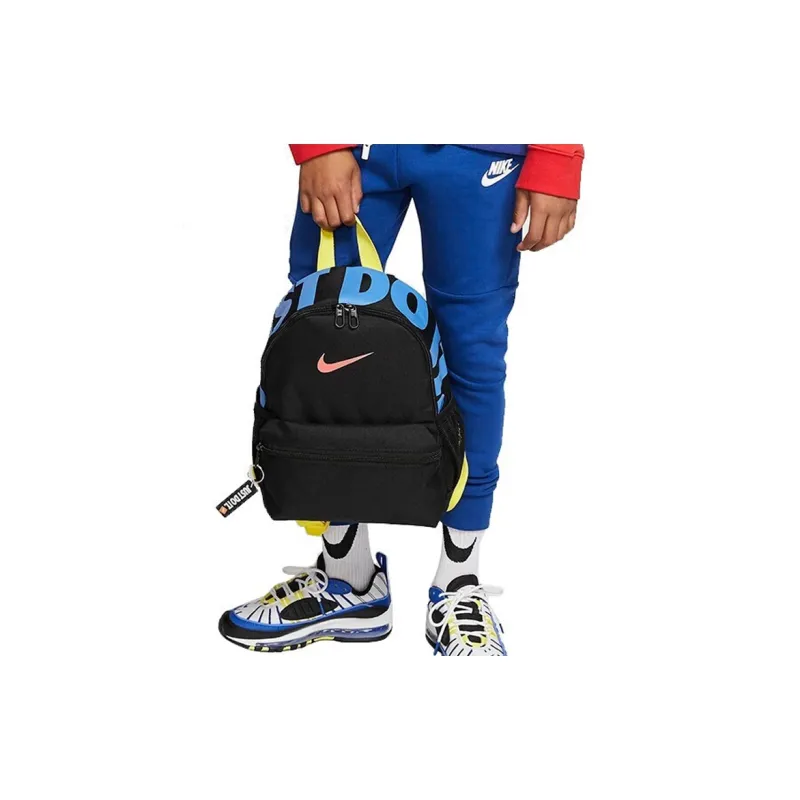 Nike Polyester Backpack Regular Unisex Black & Multicolor-4