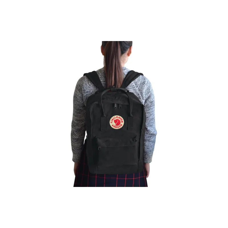Fjallraven Kanken Cotton Backpack Regular Unisex Black-4