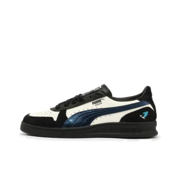 PUMA Anti Slip Wear Resistant Low Top Skateboard Shoes Unisex White Black