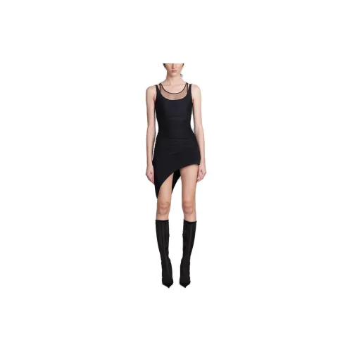 Mugler Slip Dresses Women's Black