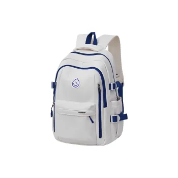 Warrior Nylon Backpack Regular Unisex Blue White Pair
