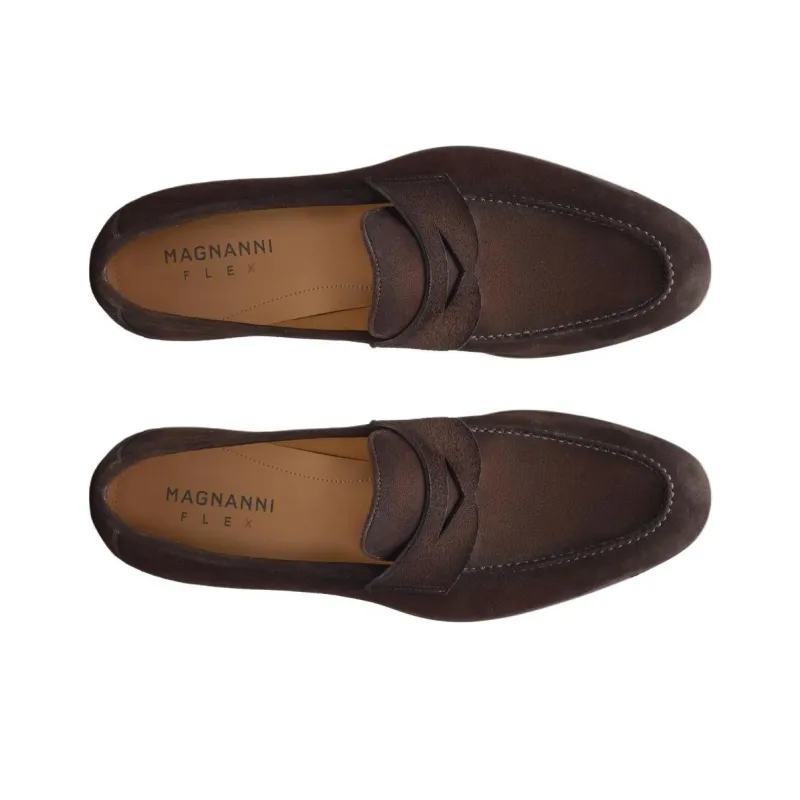Magnanni Diezma Loafers Men's Dark Brown-3