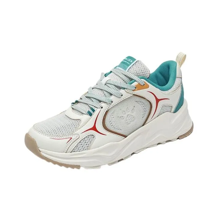 KELME Breathable Coverage Lightweight Low-Top Chunky Sneakers Men's Ecru-1