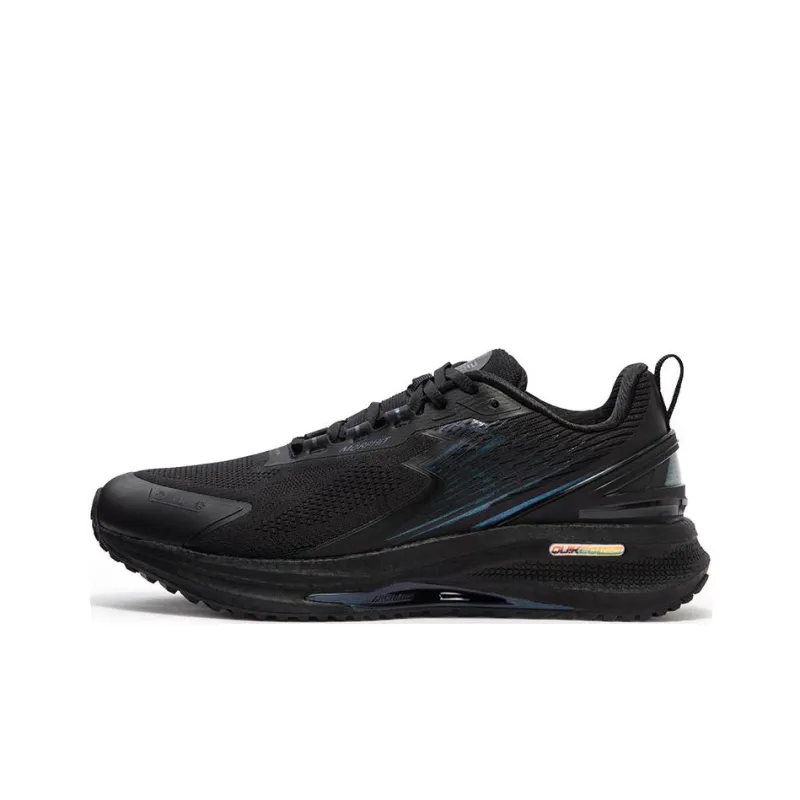361° Anti Slip Wear Resistant Low Top Training Running Shoes Men's Black-0