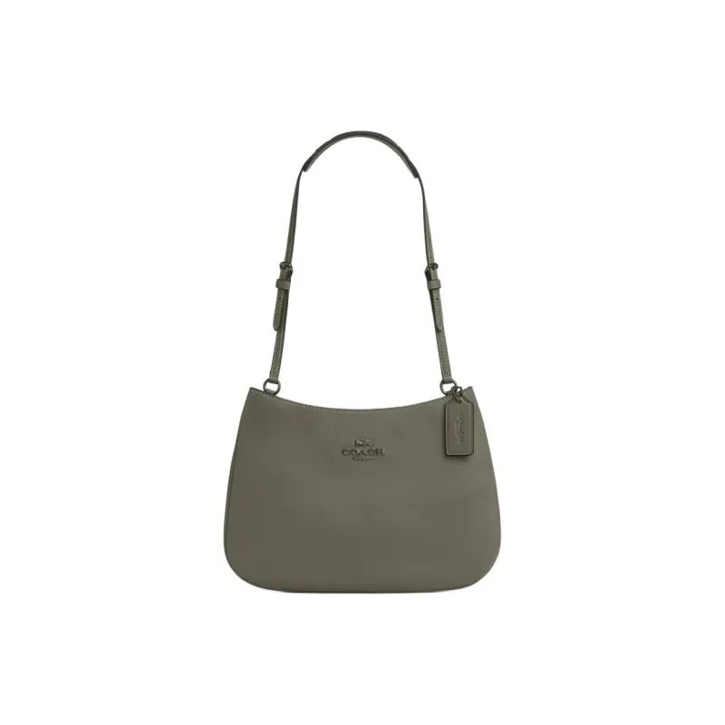 COACH Penelope Smooth Leather Handbag Shoulder Bag Women's Army Green-0