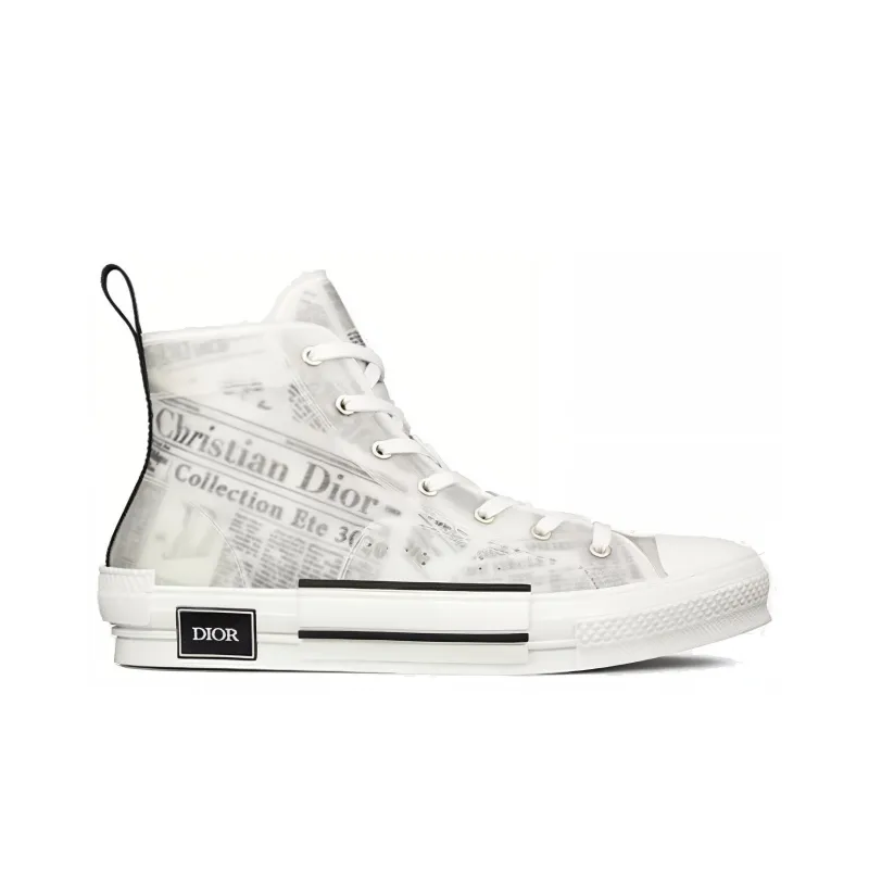 DIOR B23 High Top Daniel Arsham Newspaper-1