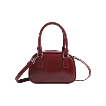 Carksky PU Crossbody Bag Regular Women's Red/Umber/Black