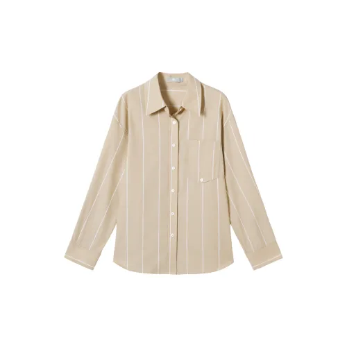 DIALOGUE Shirts Women's Beige Stripes