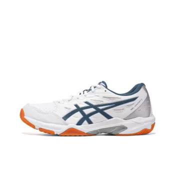 Asics Gel Rocket 11 Badminton Shoes Unisex Low Top White Blue
