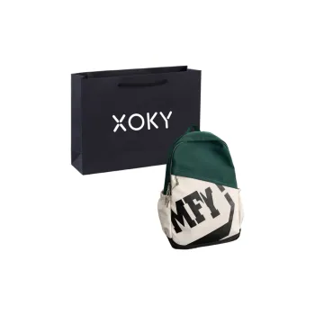 XOKY Nylon Backpack Unisex Green/Black/Pink/Blue