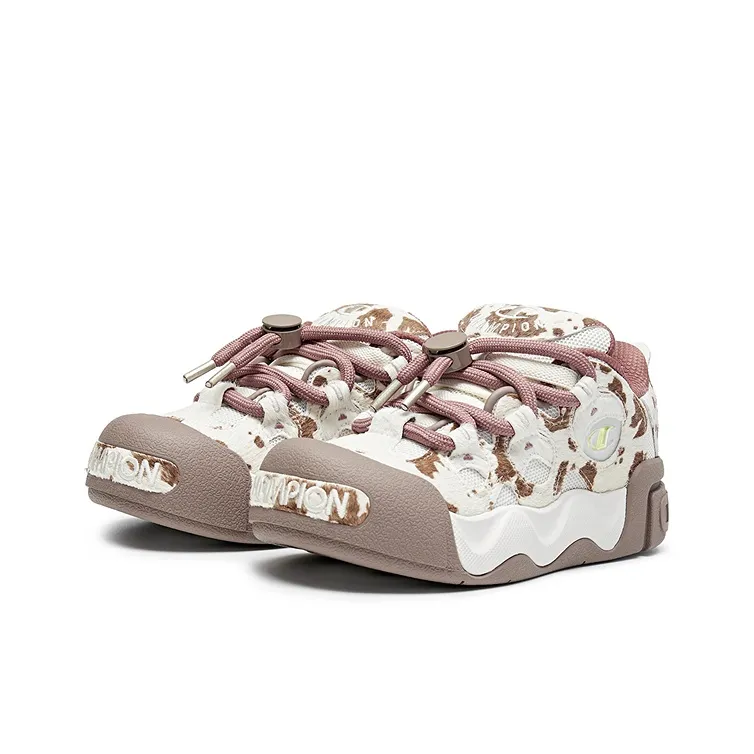 Champion Puffy Donut Low Top Skateboard Shoes Women's Light Khaki-2