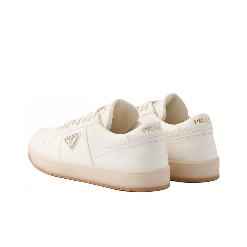 PRADA Downtown Low Top Skateboard Shoes Men's White-2