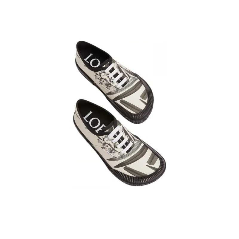 LOEWE Terra Vulca Low Top Canvas Shoes Men's Green-3