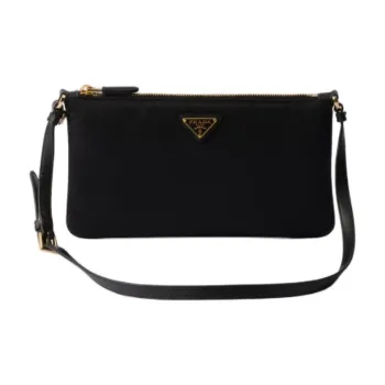PRADA Re Nylon Recycled Nylon Shoulder Bag, Crossbody Bag Women's Black