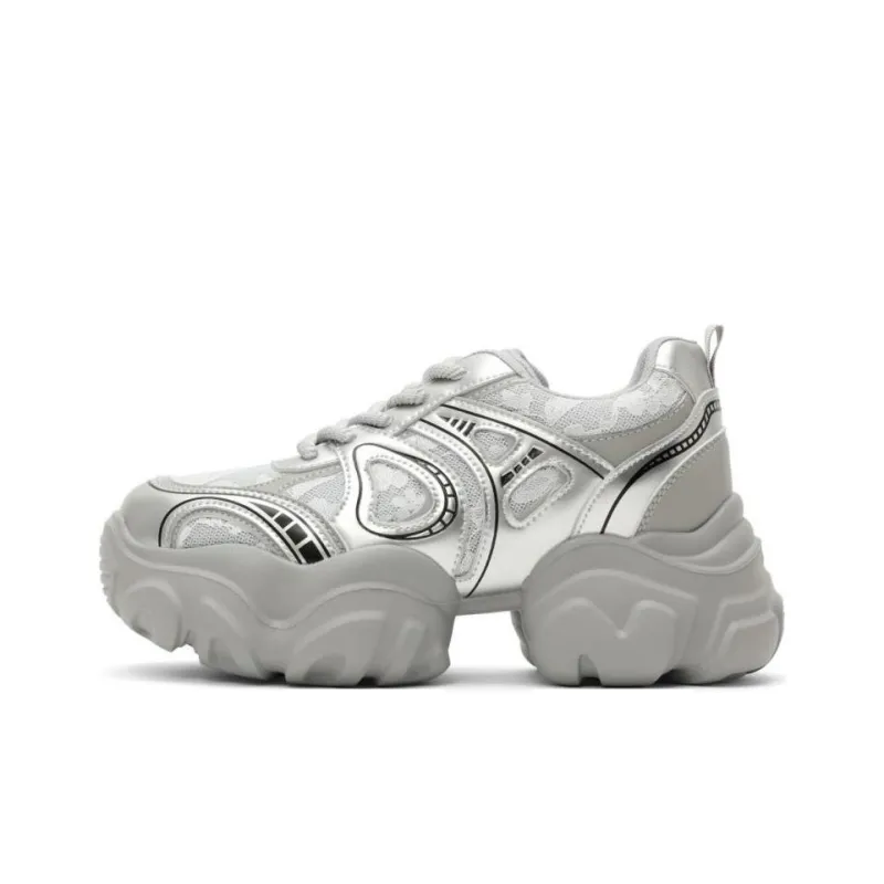 DAPHNE Cushioning, Slip Resistant, And Abrasion Resistant Low Top Chunky Sneakers Women's-0