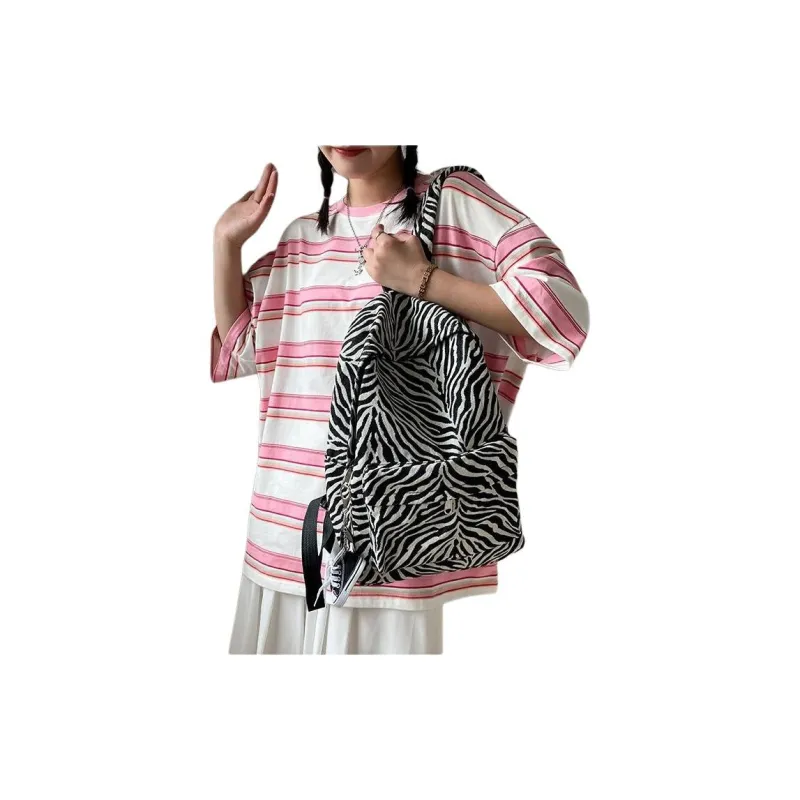 Carissa Special Material Backpack Regular Women's Zebra Print-1
