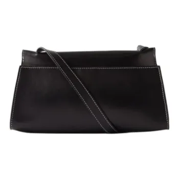Elleme Leather Handbag, Shoulder Bag Women's Black