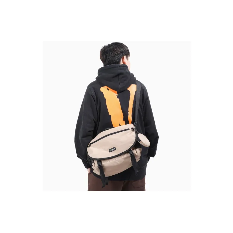 NOXXON Nylon Fabric Shoulder Bag Crossbody Bag Regular Men's Khaki-5