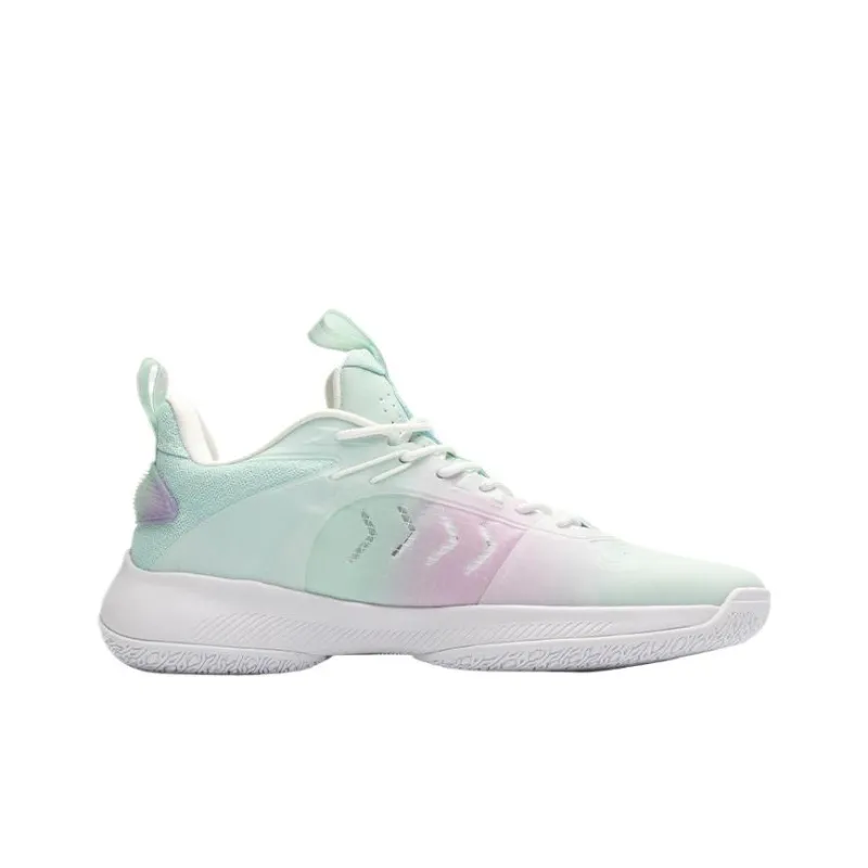 KELME Cushioning, Slip Resistant, Abrasion Resistant, Coverage, Support Low Top Basketball Shoes Men's Green Purple-1