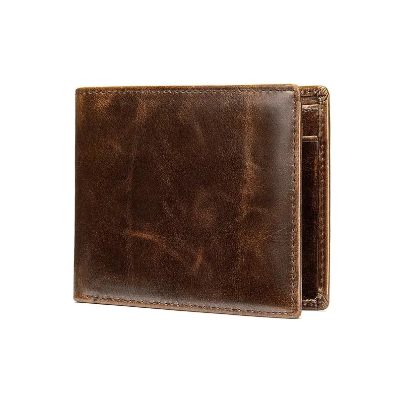 TTaG．baG Cow Leather Wallet Men's Coffee/Oil Coffee/Black/Black Fine Grained-2