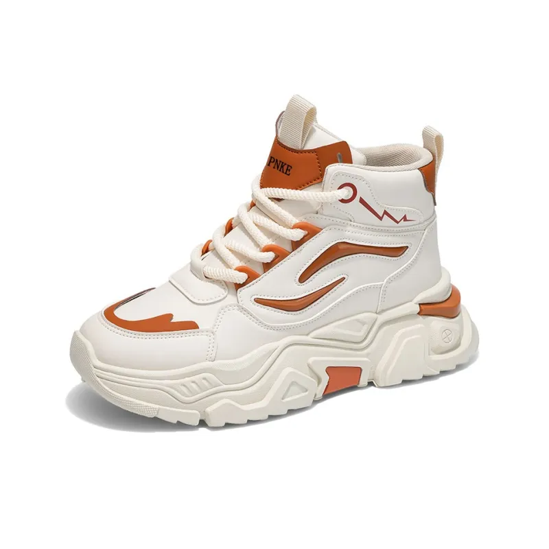 PNKE Anti Slip And Wear Resistant Height Increasing High Top Casual Shoes Men's-16
