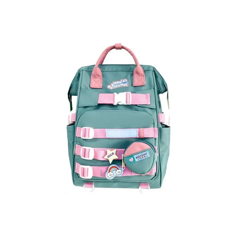 MINLUBAOLUO Composite Cloth Backpack Women's Multicolor-4