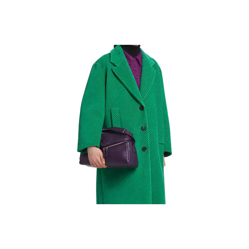 PRADA Nappa Leather Shoulder Bag Crossbody Bag Women's Violet-5