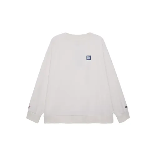 New Era Blue And White Porcelain Series Sweatshirts Unisex White