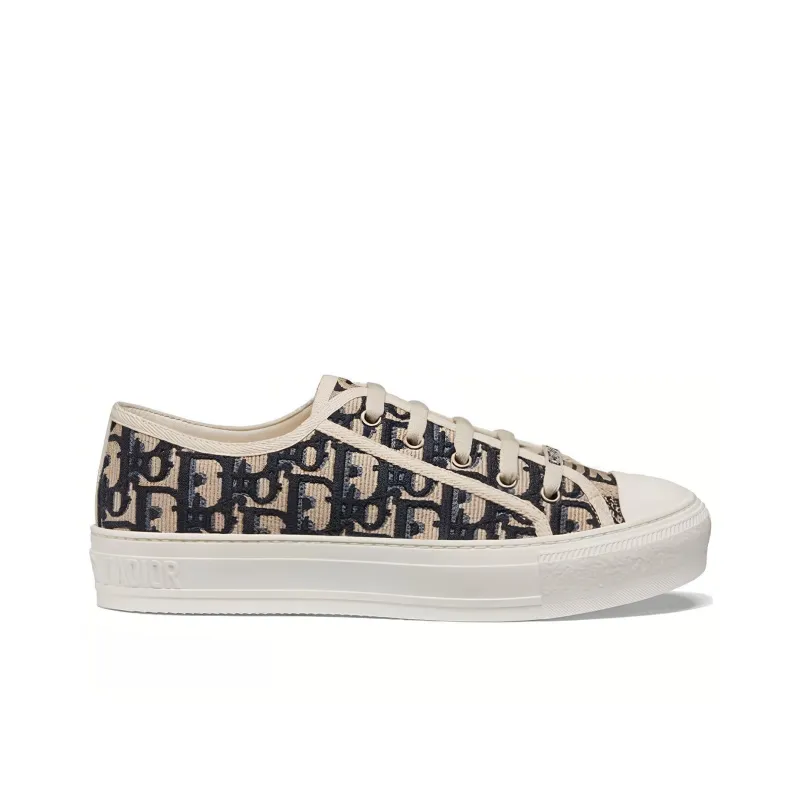 DIOR Walk'N'DIOR Oblique Navy Canvas Women's-1