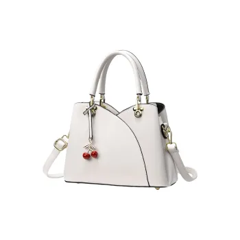 Dusen Kangaroo PU Crossbody Bag Regular Women's Ecru/Black/Red/Multicolor