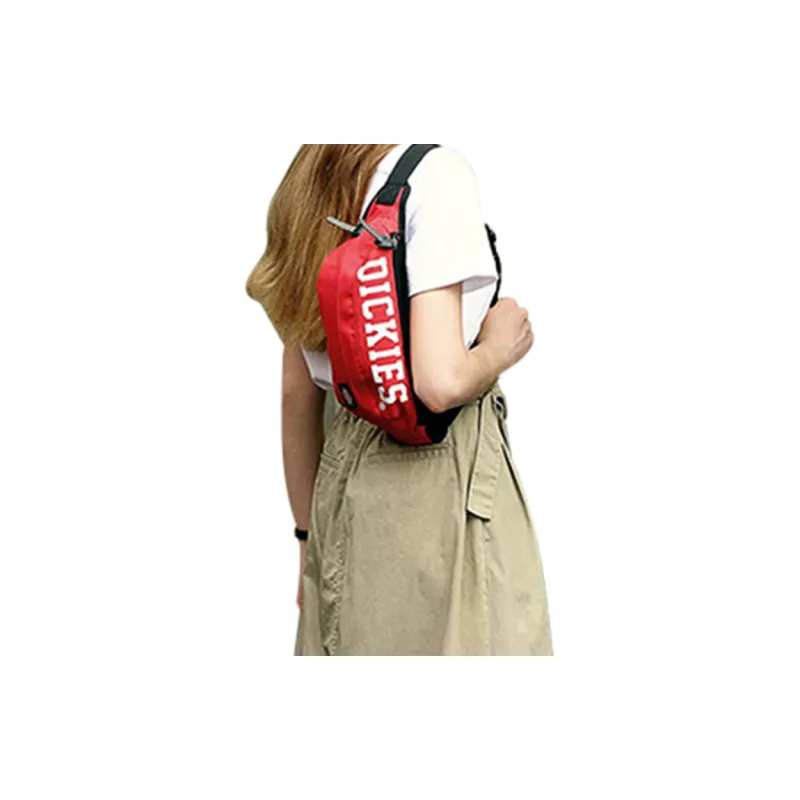 Dickies Polyester Dumpling Bag, Sling Bag, Shoulder Bag, Crossbody Bag Regular Unisex Red-3