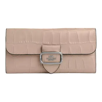 COACH Morgan Leather Wallet Small Size Women's Gemstone Color
