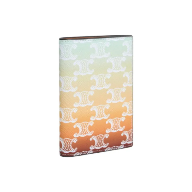 CELINE Leather Card Holder Women's Multicolor-1