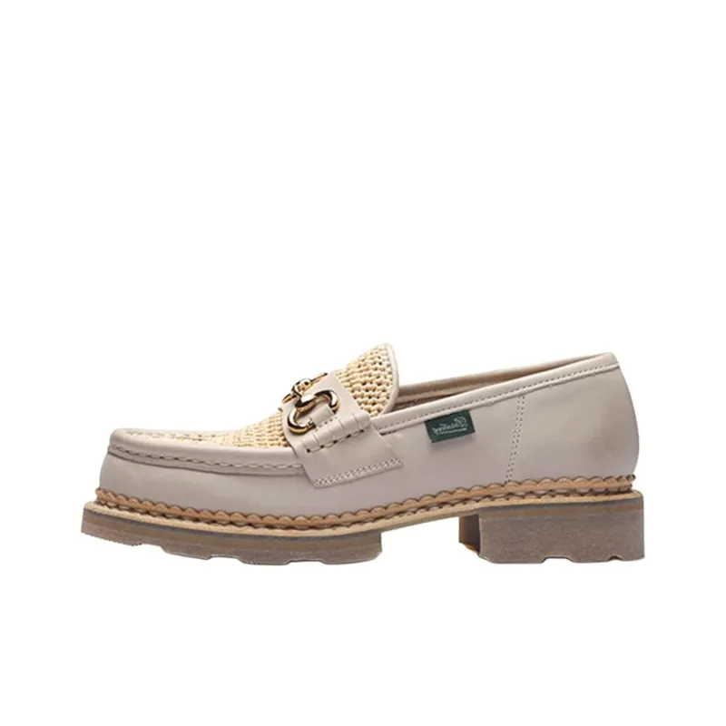 Paraboot Vincennes Raphia Loafers Women's Beige-0