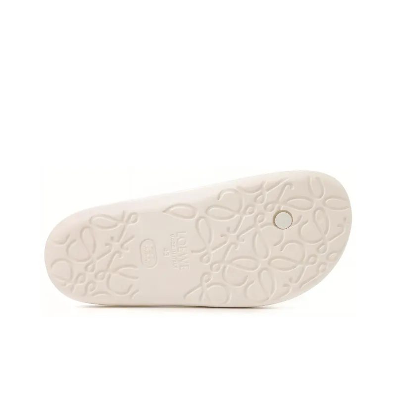 LOEWE Abrasion Resistant Flip Flops Men's White-4