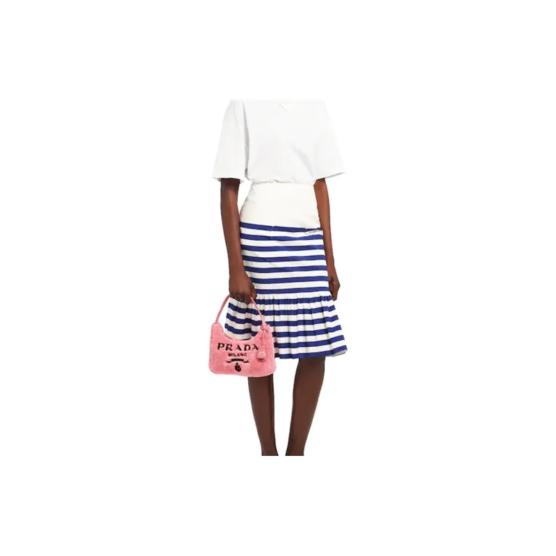PRADA Re Edition 2000 Terry Mini Bag Petal Pink/Black-6