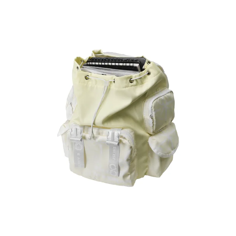 8atheist Polyester Backpack Tubas Unisex Cream Yellow-3